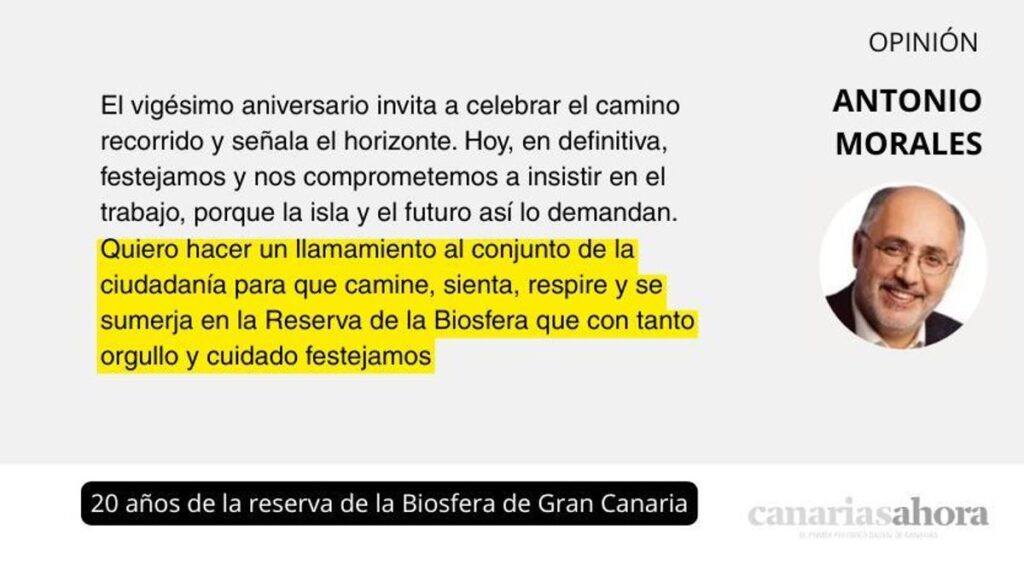 gran canaria biosphere reserve 20 years file