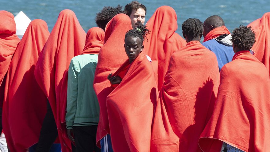 migrant arrivals canary islands process file