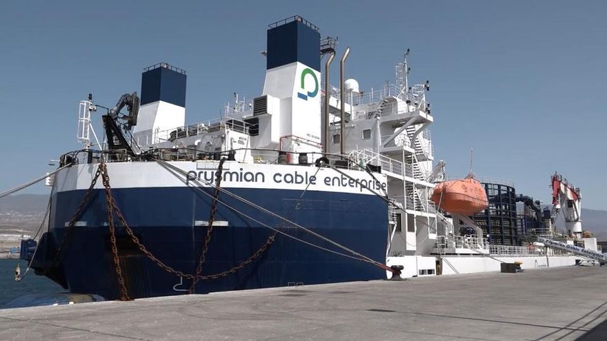 deepest power cable tenerife la gomera file