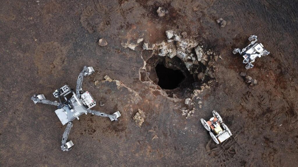 robots map lanzarote lava tubes space missions file