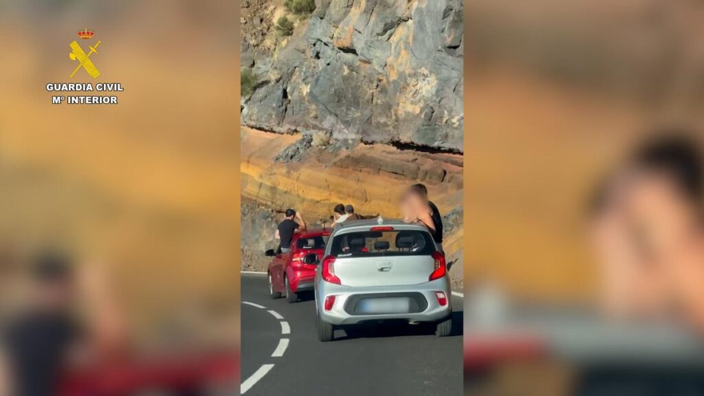 tourists fined reckless driving teide park file