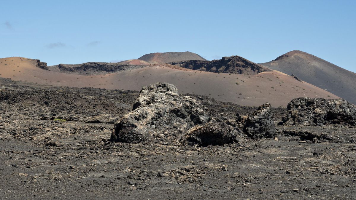 Timanfaya National Park volcanic rock