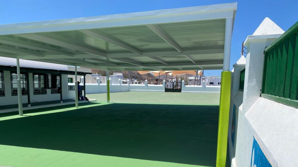 tenerife school shade structures heat file