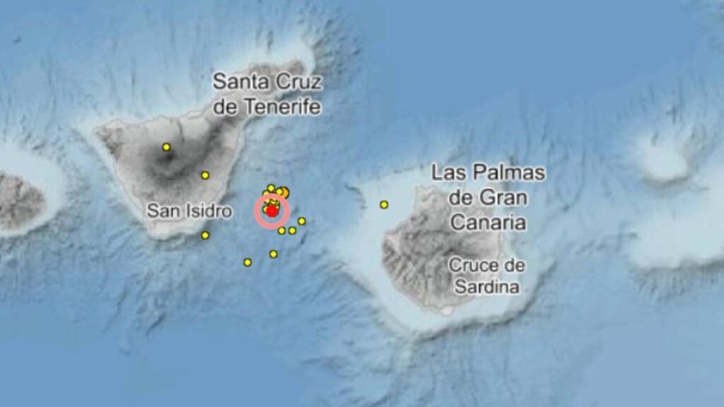 earthquakes gran canaria tenerife channel december