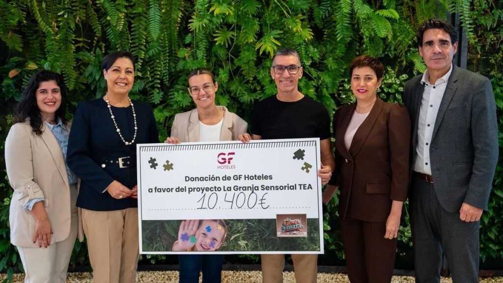 gf hoteles blue stay donation autism farm tenerife