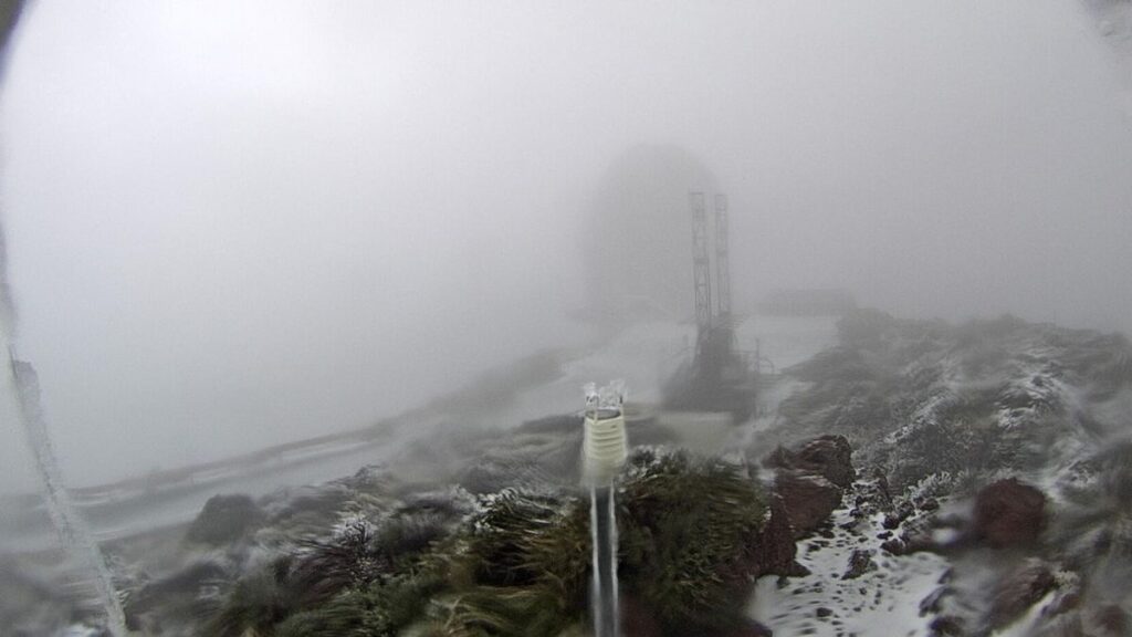 la palma snow storm emilia roque de los muchachos