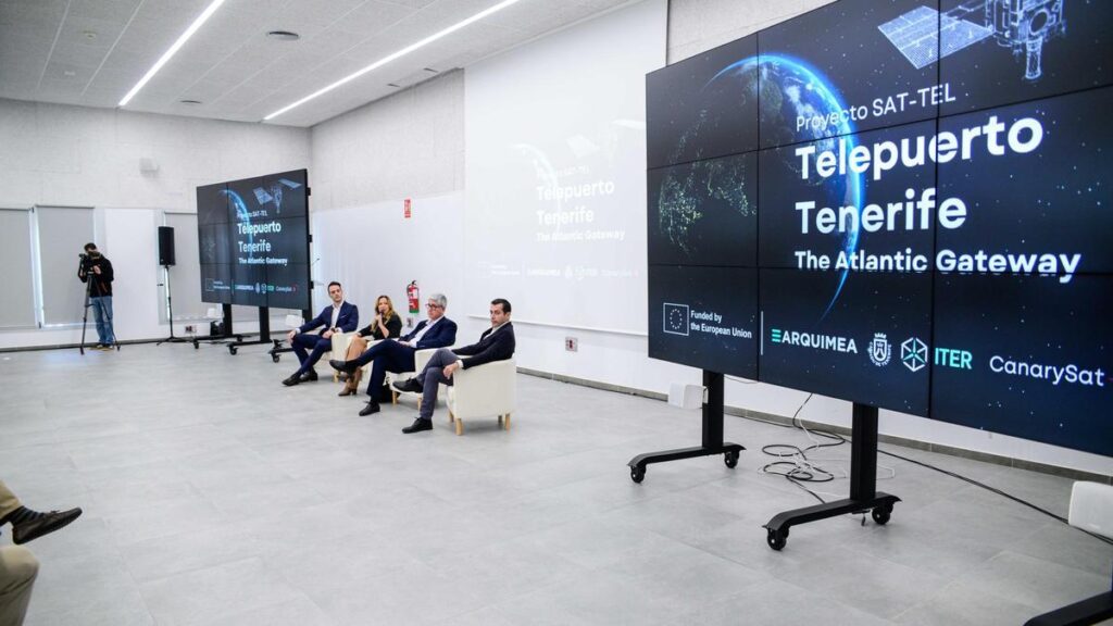 tenerife satellite teleport communications hub