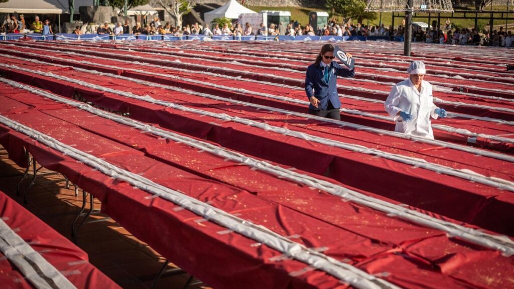 world record longest turron tenerife christmas charity